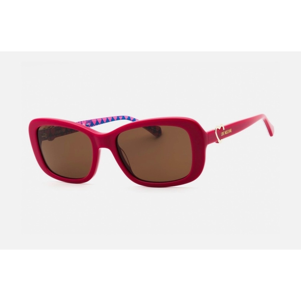 Moschino Love Women's Sunglasses Fuchsia Plastic Cat Eye Frame MOL060/S 0MU1 70